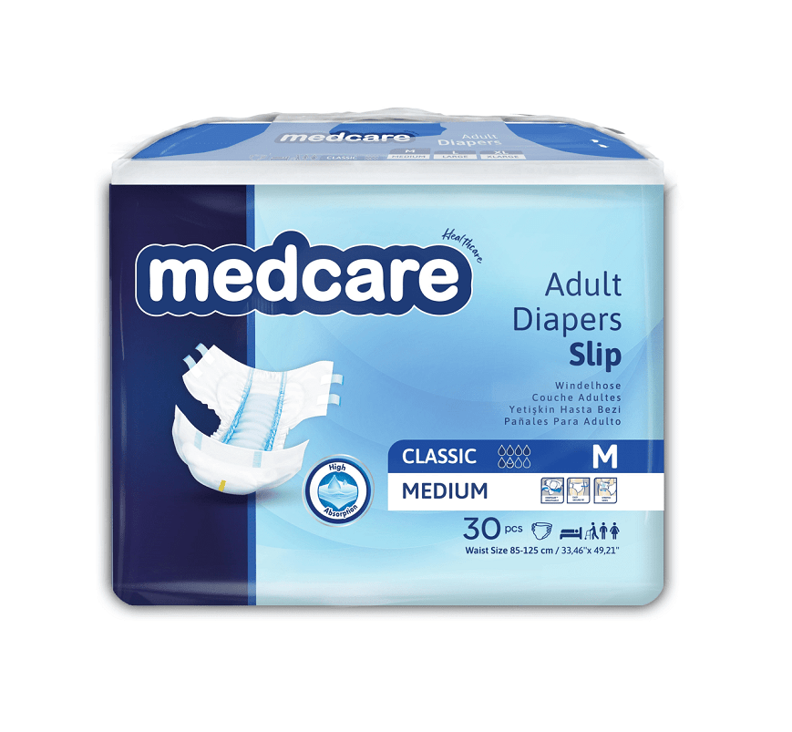 Pelene za odrasle Medcare CLASSIC Slip Adult Diapers 30 komada - M