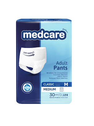 Pelene-gaće za odrasle Medcare CLASSIC Adult Pants 30 komada - M