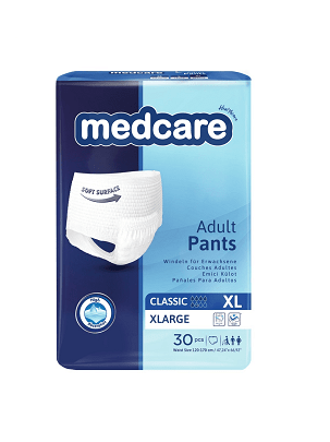 Pelene-gaće za odrasle Medcare CLASSIC Adult Pants 30 komada - XL