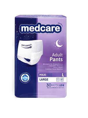 Pelene-gaće za odrasle Medcare MAXI NIGHT Adult Pants 30 komada - L
